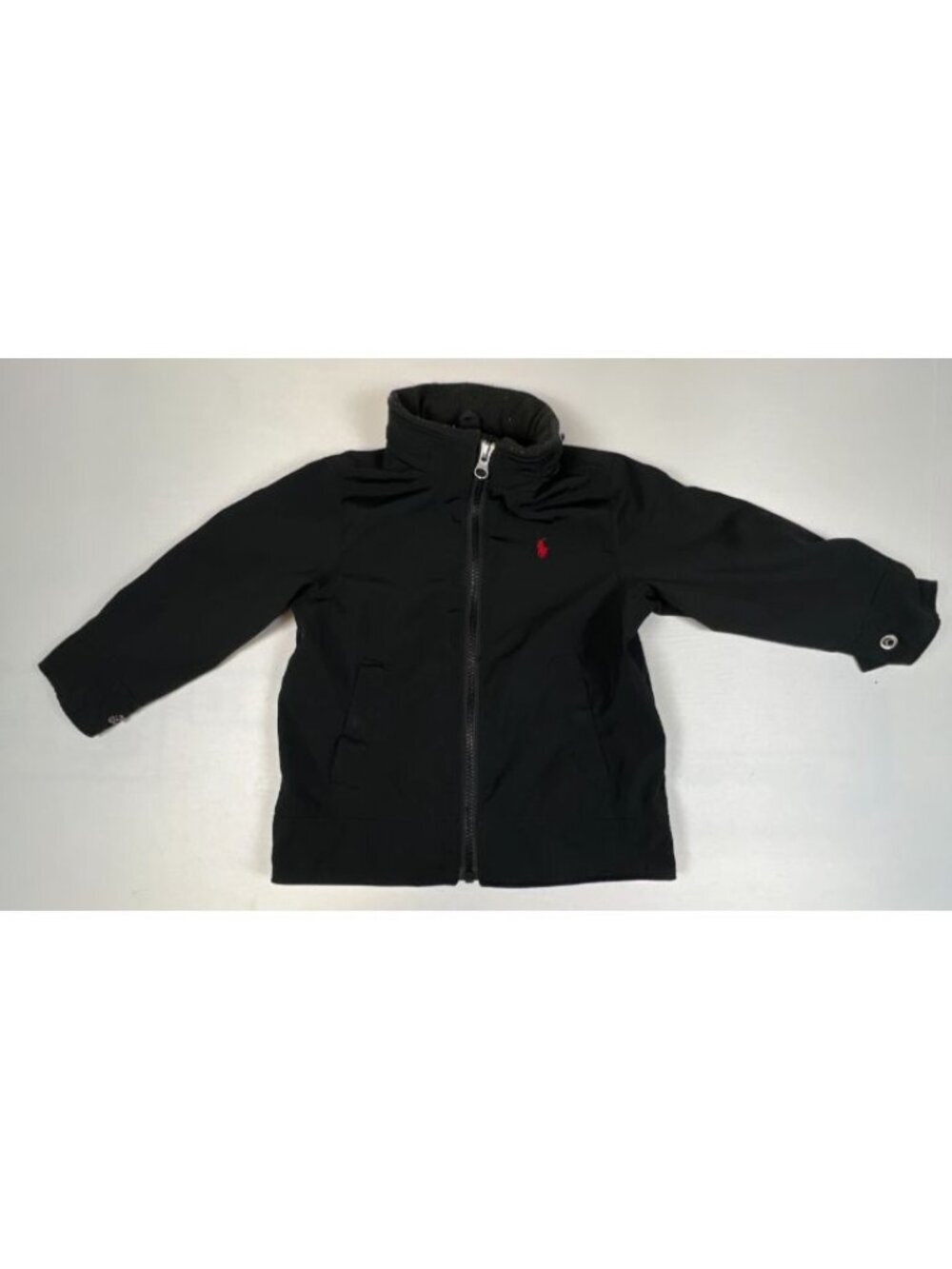 Polo Ralph Lauren Boys Size 2/2T Black Lightweight Full Zip Jacket Coat